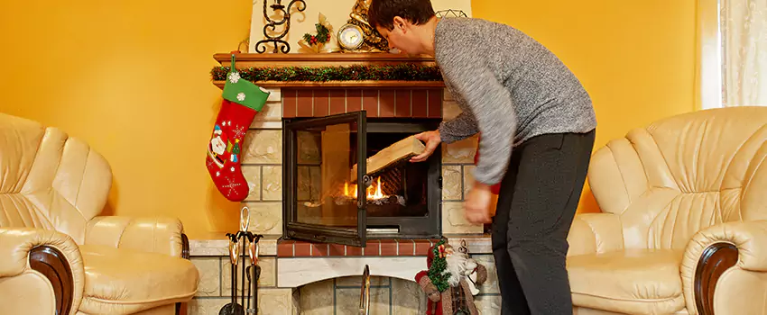 Rusted Metal Fireplace Restoration in Wildwood, Missouri